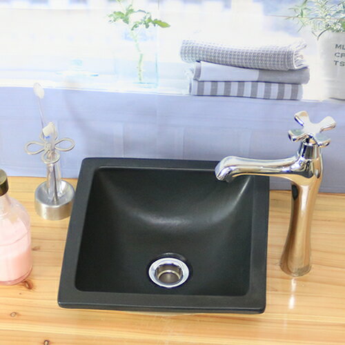 【ブラックフライデー限定15%OFFクーポン配布中】信楽焼 和風 おしゃれ 正角 黒 手洗い鉢 洗面鉢 お洒落 洗面器 手洗器 手洗鉢 洗面ボール 洗面シンク ...