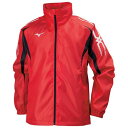 ミズノ ブレスサーモウォーマーシャツ チャイニーズレッド×ブラック Mizuno 32JE755062(4)