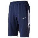 ミズノ ウォームアップハーフパンツ ネイビー Mizuno 32JD800214