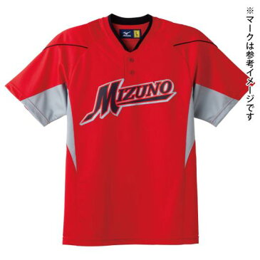 ミズノ イージーシャツ レッド×グレー×ブラックパイピング Mizuno 52MW451 62