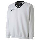【送料無料】ミズノ スウェットシャツ(肉厚) ホワイト Mizuno 62JC800201