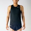 【送料無料】ミズノ レーシングシャツ(陸上競技) メンズ ブラック Mizuno U2MA705109
