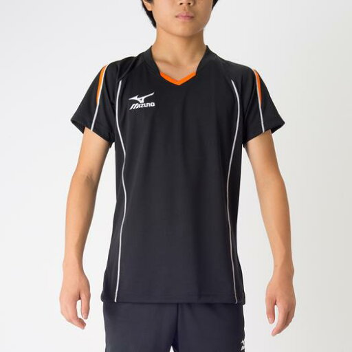 【送料290円】ミズノ プラクティスシャツ ブラック×フレイムオレンジ Mizuno V2MA608794 【送料290円】ミズノ プラクティスシャツ ブラック×フレイムオレンジ Mizuno V2MA608794