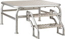 【送料無料】エバニュー EKA633 朝礼台オールアルミ120EV低床 EVERNEW