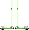 【送料無料】エバニュー EKD427 バドミントン支柱移動式 SS EVERNEW