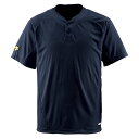【送料290円】デサント 2ボタンTシャツ ブラック DESCENTE DB201 BLK(4)