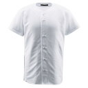 【送料290円】デサント ジュニアフルオープンシャツ Sホワイト DESCENTE JDB1010 SWHT