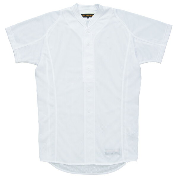 【送料無料】ゼット プロステイタス 立襟ユニフォームシャツ ホワイト ZETT BU505ST 1100