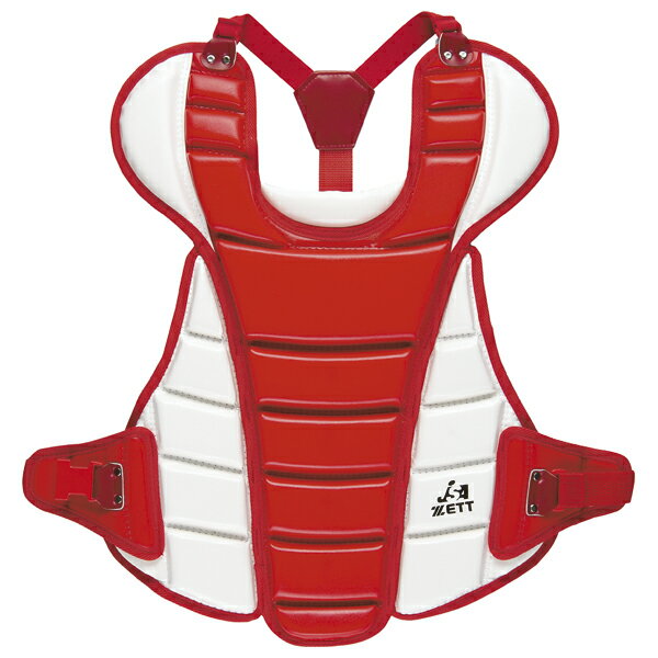 ゼット ソフト用プロテクター BLP-5230 レッド×ホワイト ZETT BLP5230 6411