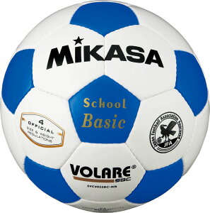 ミカサ サッカーボール4号検定球 白×青 MIKASA SVC402SBC WB