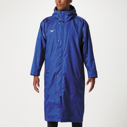 【送料無料】ミズノ 中綿ロングボアコート サーフブルー Mizuno 32JE855525