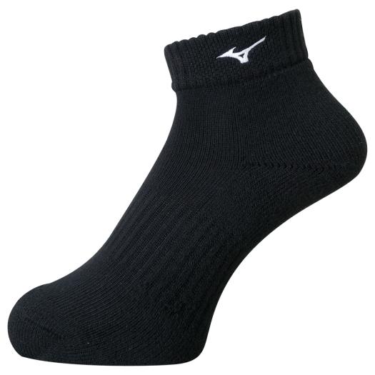 【送料290円】ミズノ ショートソックス ブラック×ホワイト Mizuno V2MX800190