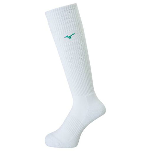 【送料無料】ミズノ ロングソックス ホワイト×Sグリーン Mizuno V2MX800975 【送料無料】ミズノ ロングソックス ホワイト×Sグリーン Mizuno V2MX800975