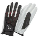 【送料無料】ミズノ 手袋ゴルフタイプ(羊革/両手)(パークゴルフ) メンズ ブラック Mizuno C3JGP80409(4)