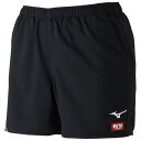 ミズノ ゲームパンツ(卓球) ブラック×ライムグリーン Mizuno 82JB900593