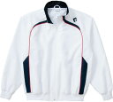 【送料無料】コンバース バスケット ウォームアップジャケット 男女兼用 ホワイト×ネイビー CONVERSE CB162502S 1129