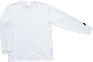 コンバース メンズ ロングTシャツ 機能Tシャツ プラクティスウェア ロンT ワンポイント ホワイト CONVERSE CB291324L 1100