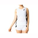 【送料無料】アシックス W’Sランニングシャツ ブリリアントホワイト×パフォーマンスブラック asics 2092A086 100