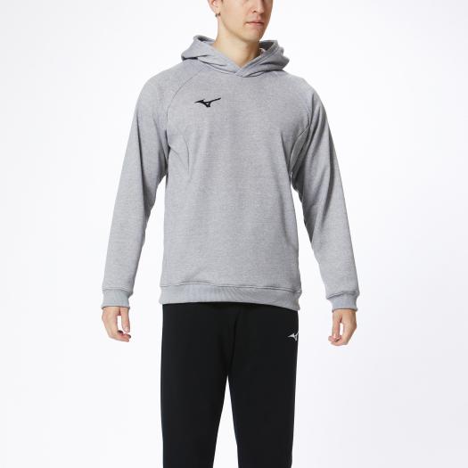 ミズノ スウェットシャツ(プルオーバーフーディー) グレー杢 Mizuno 32MC017605