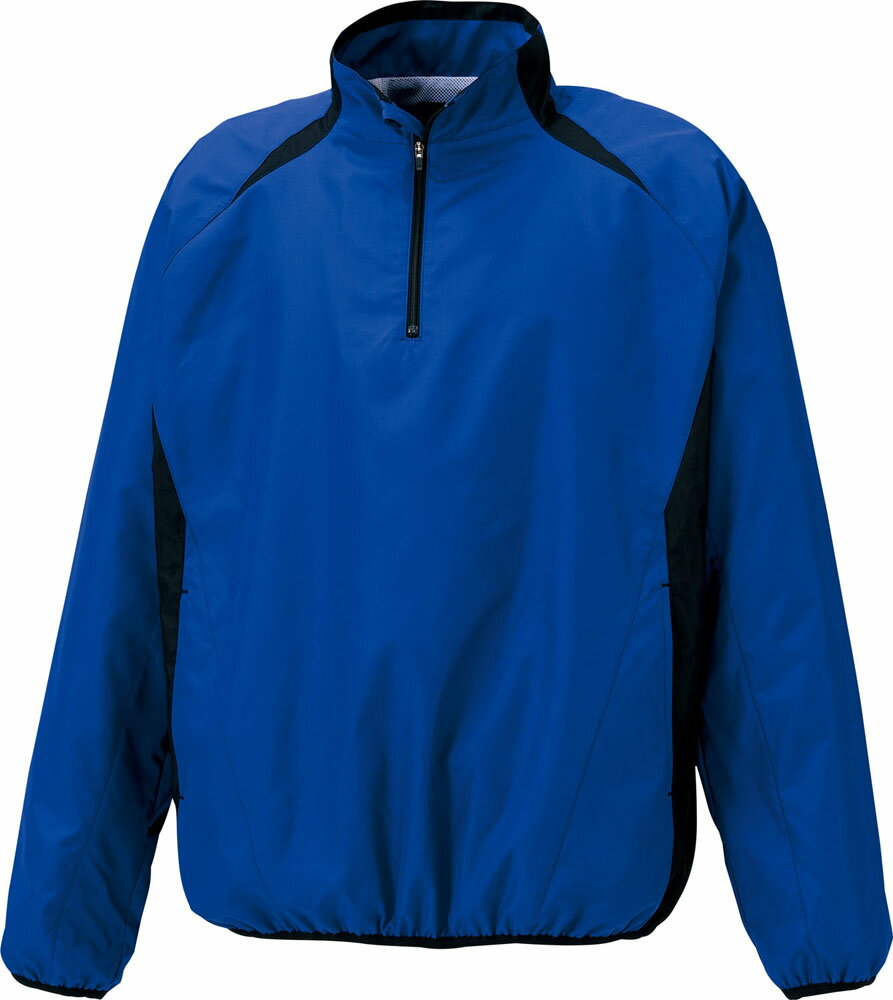 ゼット ZETT アウターウェア 長袖ハーフジップジャンパー Rブルー×ブラック ZETT BOV335 2519