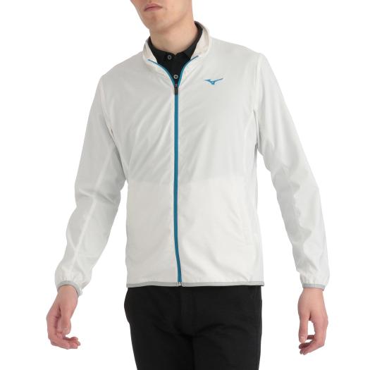 ミズノ 耐久撥水ストレッチムーブブルゾン（メンズ） リリーホワイト Mizuno 52ME9A0102