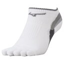 【送料290円】ミズノ ランソックス42.195(5本指ソックス)(ユニセックス) ホワイト Mizuno J2MX050101(4)