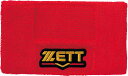 【送料290円】ゼット プロステイタス リストバンド レッド ZETT BW150A 6400