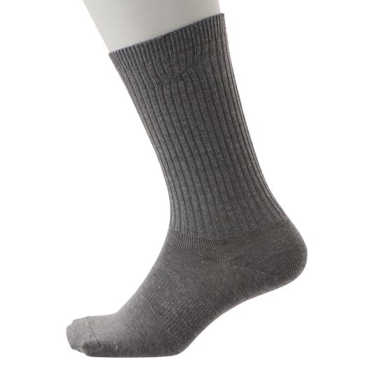 【送料290円】ミズノ フィットウェルソックス (レギュラー丈)（メンズ） グレー杢 Mizuno 52JX100506