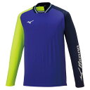 【送料290円】ミズノ ライトスウェットシャツ(ユニセックス) バイオレット×ネイビー×イエロー Mizuno 62JC151167