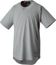 【送料290円】ゼット 野球 ベースボールシャツ ビッグシルエットシャツ シルバー ZETT BOT721L 1300