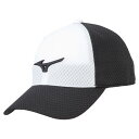 【送料無料】ミズノ メッシュキャップ(ユニセックス) ブラック×ホワイト Mizuno 32JW210090
