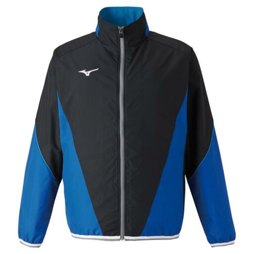 【送料無料】ミズノ トレーニングクロスジャケット(ユニセックス) ブラック×サーフブルー Mizuno N2JC201092 【送料無料】ミズノ トレーニングクロスジャケット(ユニセックス) ブラック×サーフブルー Mizuno N2JC201092