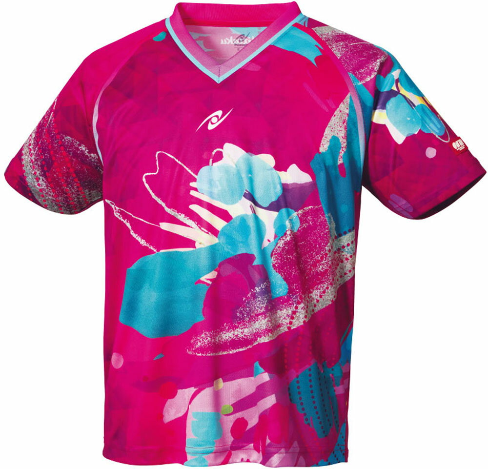 【送料290円】ニッタク（日卓） スカイフェールシャツ 男女兼用 卓球 ゲームウエア NW－2204 マゼンタ Nittaku NW2204 25