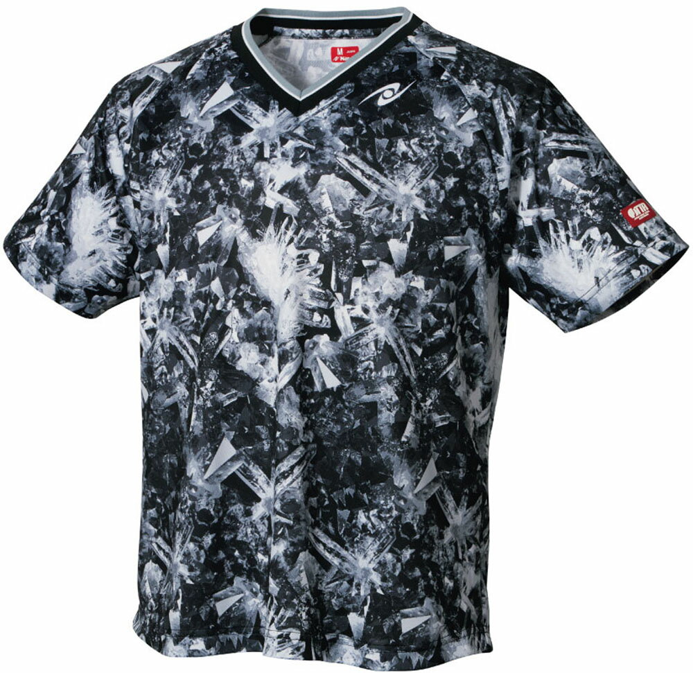 ニッタク（日卓） ミネラブルシャツ 男女兼用 卓球 ゲームウエア NW－2206 ブラック Nittaku NW2206 71