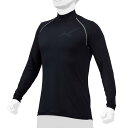 ミズノ 裏起毛アンダー(ハイネック/長袖/野球)(ユニセックス) ネイビー Mizuno 12JA2P1214(4)
