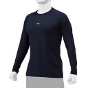 ミズノ ローネック/長袖(野球/抗菌防臭/防汚)(ユニセックス) ネイビー Mizuno 12JAAP1014(4)