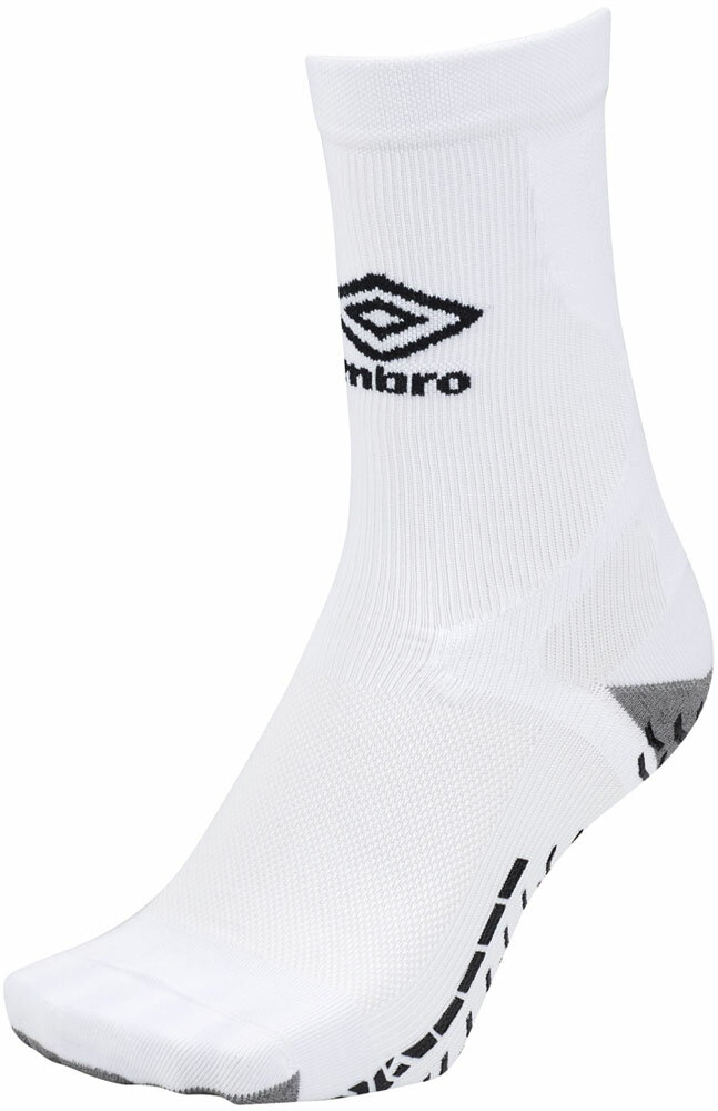 【送料290円】アンブロ サッカー グリップミドルソックス ホワイト UMBRO UAS8333 WHT 1