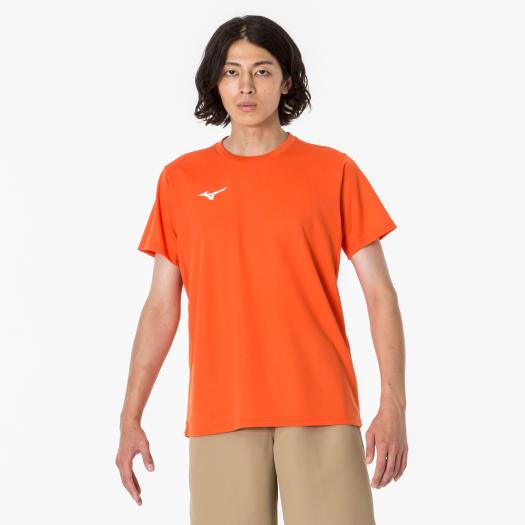 ミズノ Tシャツ（ユニセックス） フレイムオレンジ Mizuno 32MAA15654