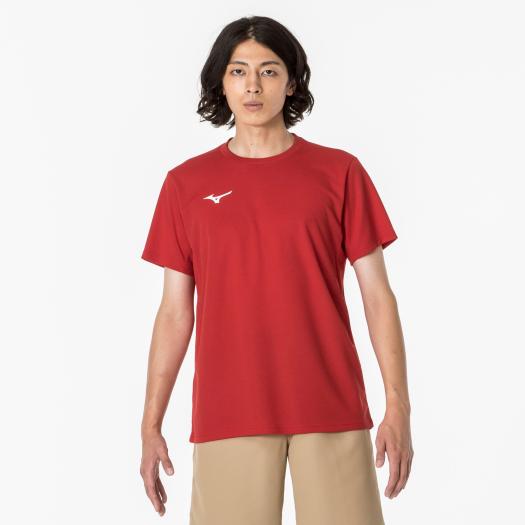 ミズノ Tシャツ（ユニセックス） チャイニーズレッド Mizuno 32MAA15662