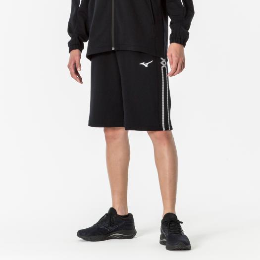 【送料無料】ミズノ MCライン ウォームアップハーフパンツ（ユニセックス） ブラック Mizuno 32MDA14109