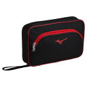 【送料無料】ミズノ ラケットソフトケース(2本入れ)(ユニセックス) ブラックxレッド Mizuno 83JD301096