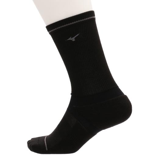 【送料無料】ミズノ ハイパーイオンプラスソックス(レギュラー丈)(抗菌防臭)（メンズ） ブラック Mizuno E2JXA00209