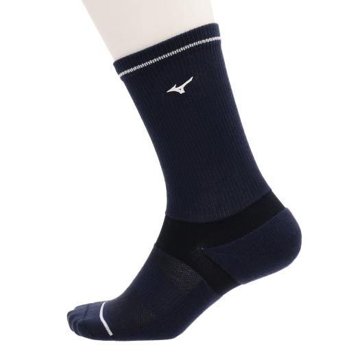 【送料無料】ミズノ ハイパーイオンプラスソックス(レギュラー丈)(抗菌防臭)（メンズ） ディープネイビー Mizuno E2JXA00214