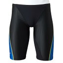 【送料290円】ミズノ 競泳用FX・SONIC SYNERGY ハーフスパッツ(メンズ) ブラック×ブルー Mizuno N2MBA03092