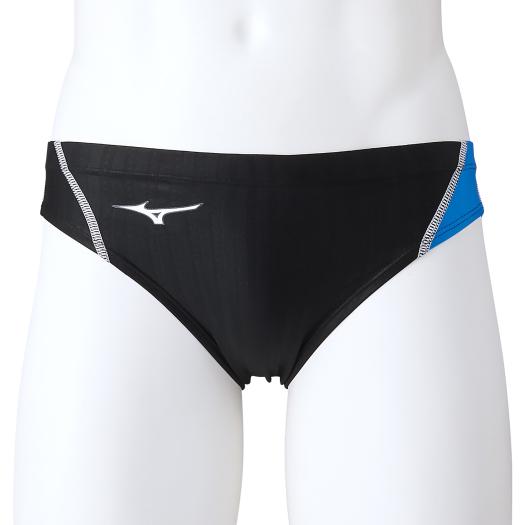 【送料290円】ミズノ 競泳用Vパンツ（メンズ） ブラック×ライトブルー Mizuno N2MB252192
