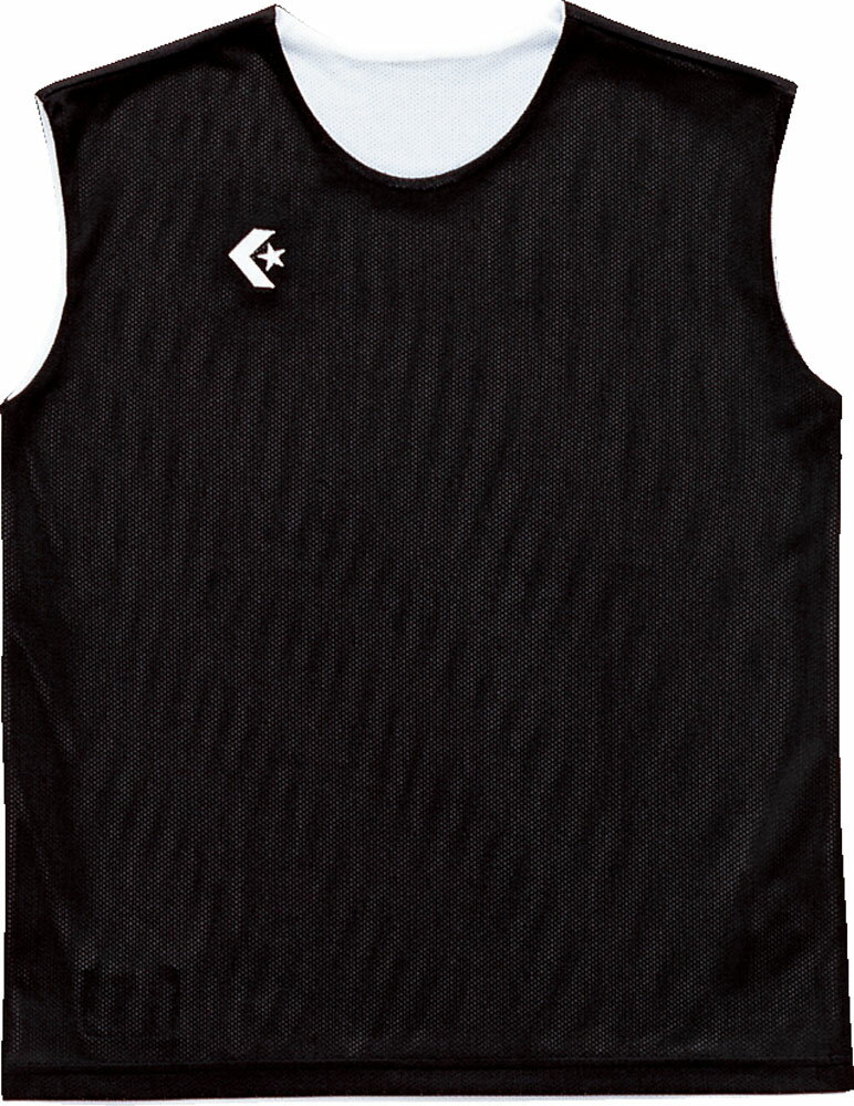 【送料無料】コンバース ウィメンズリバーシブルノースリーブシャツ ブラック×ホワイト CONVERSE CB331704 1911