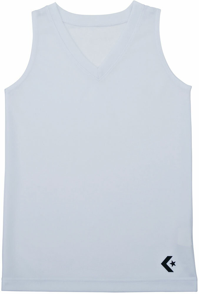 コンバース ガールズゲームインナーシャツ ブラ留め付き ホワイト CONVERSE CB431701 1100