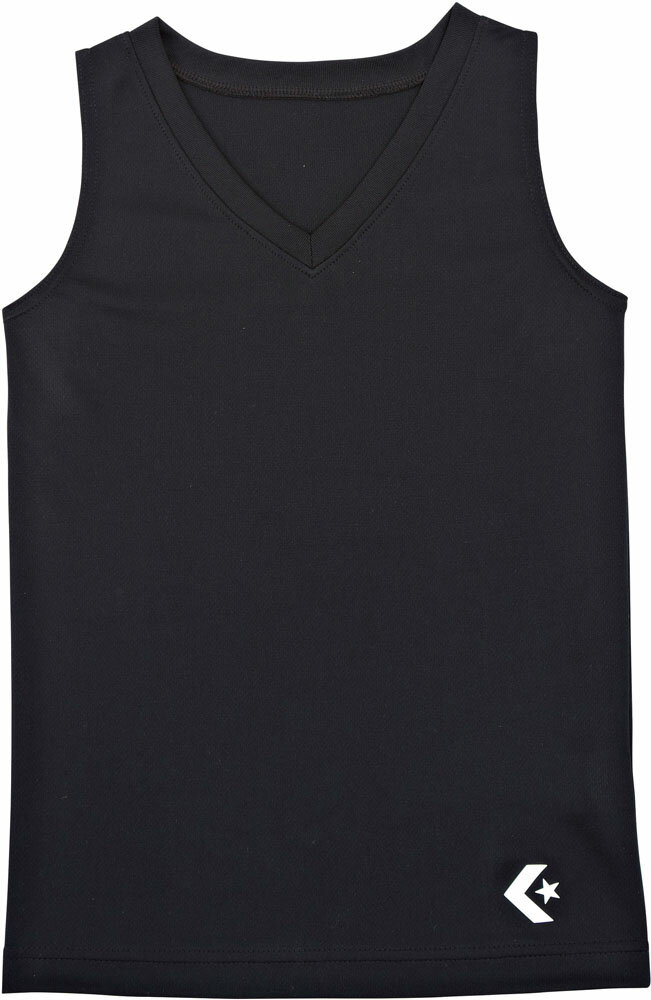 コンバース ガールズゲームインナーシャツ ブラ留め付き ブラック CONVERSE CB431701 1900