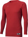 【送料無料】デサント ジュニア丸首長袖アンダーシャツ レッド DESCENTE JSTD771B RED