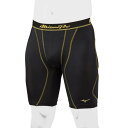 ミズノ ミズノプロ スライディングパンツ(ユニセックス) ブラック×ゴールド Mizuno 12JBAP1190